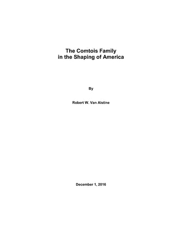 COMTOIS: The Comtois Family in the Shaping of America 2016