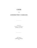 COXE and Connected families 1915