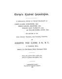 CLARKE: Clarke's Kindred Genealogies 1896