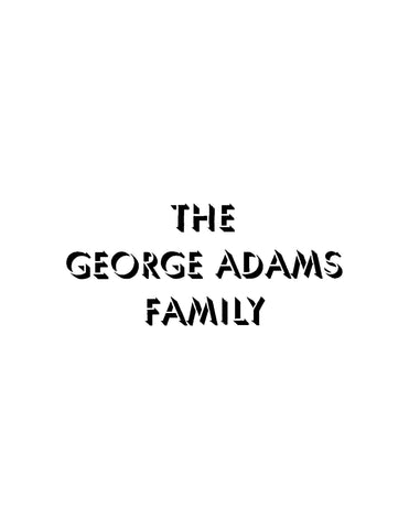 ADAMS: The George Adams Family (Softcover)