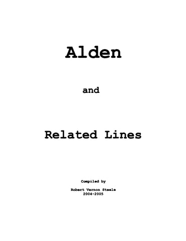 ALDEN: Alden and Related Lines