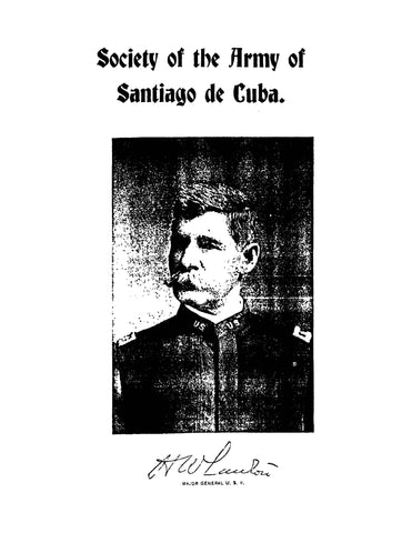 CUBA: Roster of the Society of the Army of Santiago de Cuba (Softcover)