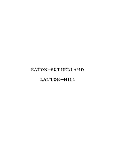 EATON: Families of Eaton-Sutherland-Layton-Hill (Softcover)