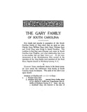 GARY Genealogy; The Descendants of Arthur Gary of Roxbury, Massachusetts 1918