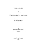 GOULD: Family of Zaccheus Gould of Topsfield 1895