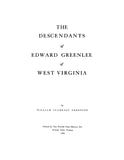 GREENLEE: Descendants of Edward Greenlee of West Virginia 1956