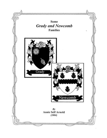 GRADY: Some Grady and Newcomb Families Second Edition 2004