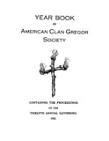 GREGOR: Year-Book of American Clan Gregor Society, Containing the Proceedings at the Annual Family Gatherings (Softcover) 1912