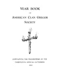 GREGOR: Year-Book of American Clan Gregor Society, Containing the Proceedings at the Annual Family Gatherings (Softcover) 1912