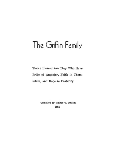 GRIFFIN: The Griffin Family (Softcover)