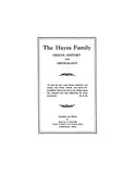 HAYES Family: Origin, History and Genealogy 1928