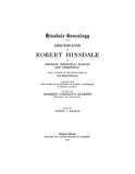 HINSDALE: Descendants of Robert Hinsdale of Dedham, Medfield, Hadley and Deerfield, MA, with an Account of the French Family of De Hinnisdal 1906