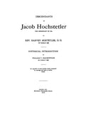 HOCHSTETLER: Descendants of Jacob Hochstetler, immigrant of 1736