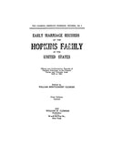 HOPKINS Family marriages 1916