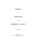 HOUGHTON: History and genealogy of the Houghton family. 1896