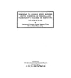 HUME: Memorial to George Hume, Esq., Crown surveyor of VA & Washington's teacher of surveying, with notes on his life 1939