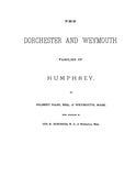 HUMPHREY: The Humphreys Family in America. Volume 3.