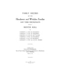 HENDERSON: Family record of the Henderson and Whiddon families [of GA] & their descendants 1926