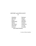 HENDRICK:  History and Genealogy of Hendrick, McClain, Breen, Rutherford, Shuler, McAlester, Holcomb, etc 2004