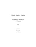 HIXSON - HIXON of TENNESSEE Notable Southern Families 1955