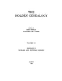 HOLDEN Genealogy; ancestors and descendants of Richard and Justinian Holden, and of Randall Holden