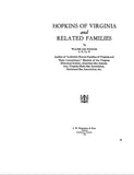 HOPKINS of Virginia and related families