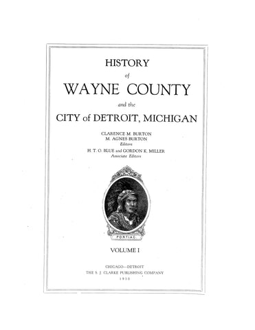 WAYNE, MI: History of Wayne County and the City of Detroit, Michigan (Hardcover)