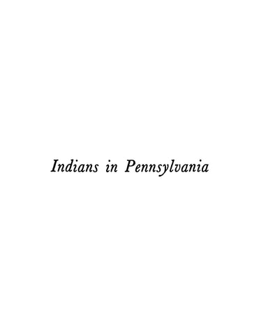 INDIANS, PA: Indians in Pennsylvania