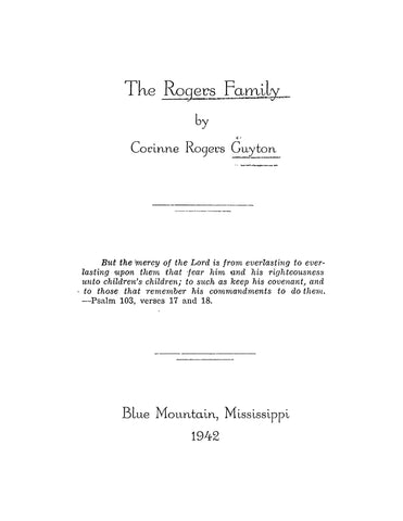 ROGERS: The Rogers Family