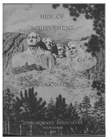 MEN OF ACHIEVEMENT, WI: Men of Achievement in Wisconsin 1946