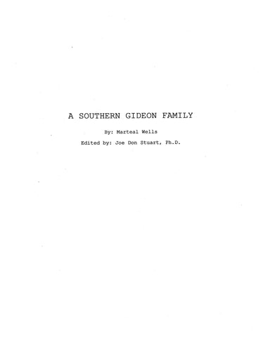 GIDEON: A Southern Gideon family 1999