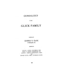 GLICK: Genealogy of the Glick family 1918