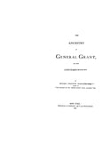 GRANT: Ancestry of General Grant and their Contemporaries 1869