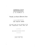 GREEN: Genealogy of the family of Timothy and Eunice Ellsworth Green