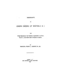 GREENE: Descendants of Joseph Greene of Westerly, Rhode Island; also, other branches of the Greenes of Rhode Island and in America 1894