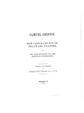 GRIFFIN: Samuel Griffin of New Castle County on Delaware, Planter, and his descendants to the 7th generation 1905