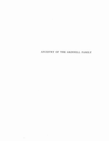 GRIMES: Ancestry of the Grinnell Family 1931