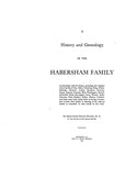 HABERSHAM: History and genealogy of the Habersham family, also Clay, Stiles, Cumming, and other families 1901