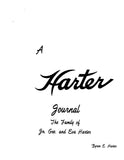 HARTER JOURNAL:  The Family of Johannes George and Eva Harter. 1982