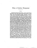 HEMPSTEAD: Diary of Joshua Hempstead, 1711-1758, with an acct of a journey made from New London to MD