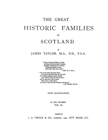 HEPBURN: Extracted from GREAT HISTORIC FAMILIES OF SCOTLAND