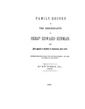 HINMAN: Family Record of the descendants of Sgt. Edward Hinman of Stratford, CT, 1650. 1856