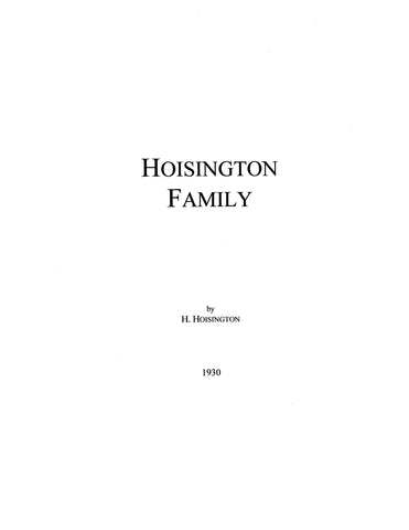 HOISINGTON FAMILY 1930