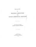 HORTON: Ancestry of Horace Ebenezer and Emma (Babcock) Horton 1920