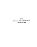 HUBBARD - THOMPSON Memorial: Genealogical record & historical account of the ancestors and descendants of Ebenezer Hubbard & Mary Thompson, his wife