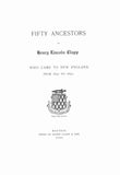 CLAPP: Fifty ancestors of Henry Lincoln Clapp, who came to New England, from 1620-1650, parts I & II