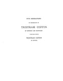 COFFIN: Gatherings toward a genealogy of the Coffin family. 1896