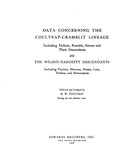 COULTRAP - CRAMBLIT; Data concerning the Coultrap-Cramblit lineage, including Eichors, Randals, Simms & their descendants