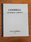 Goodell memorial tablets 1892