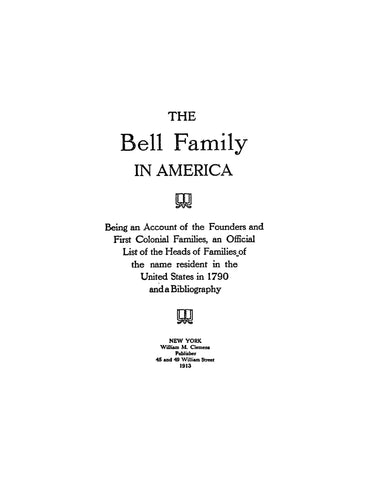 Bell Family in America